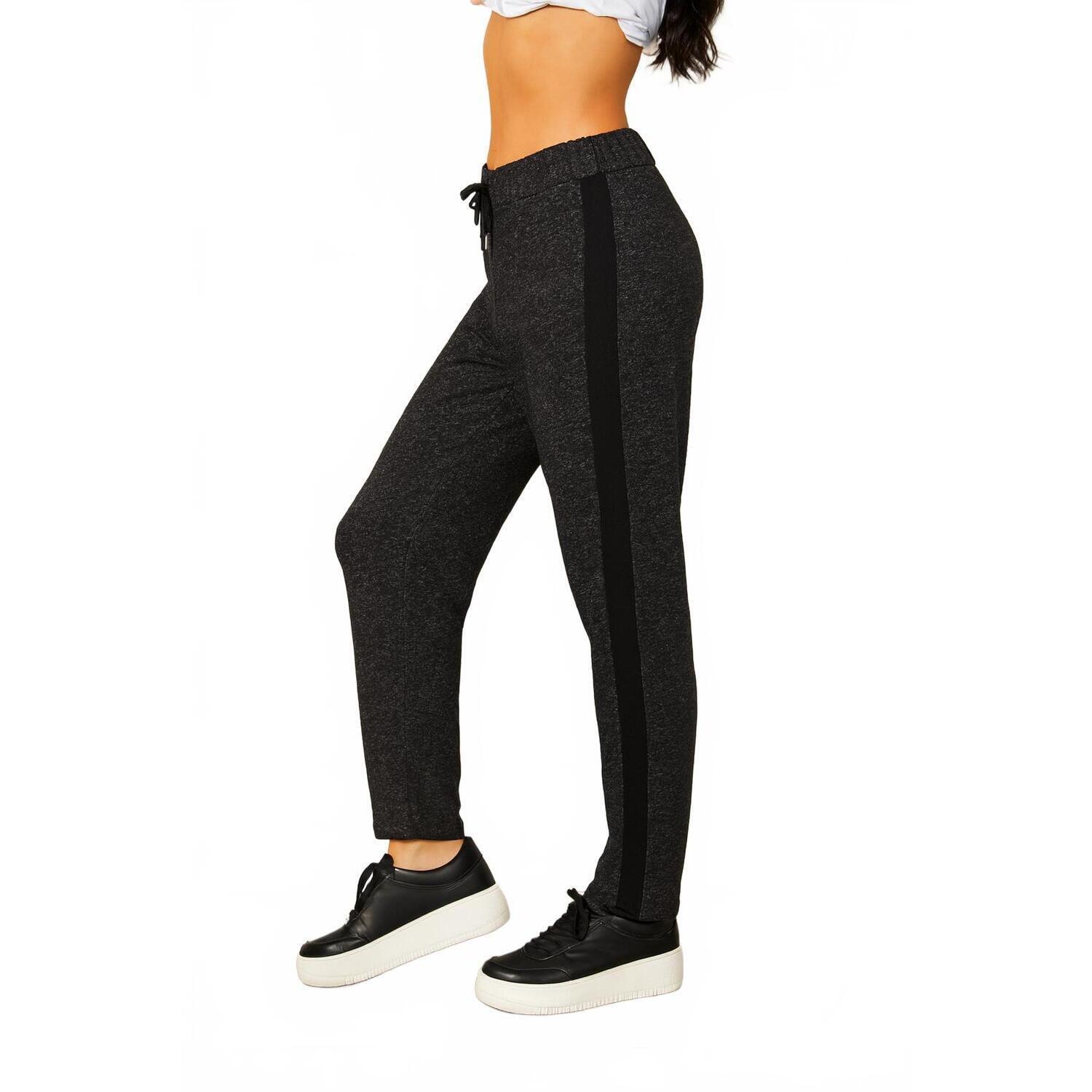 New French Kyss Women's Track Pants In Pepper Black